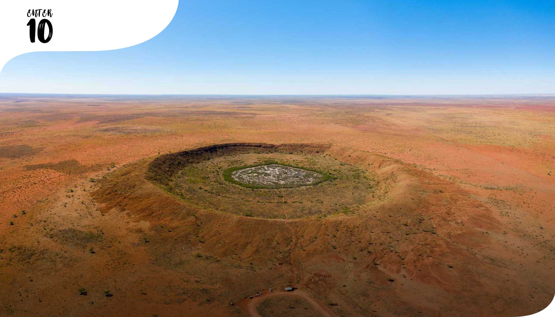 Один из крупнейших метеоритных кратеров, обнаружен в Австралии
