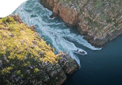 «Самое необычное чудо природы» в Австралии — горизонтальный водопад