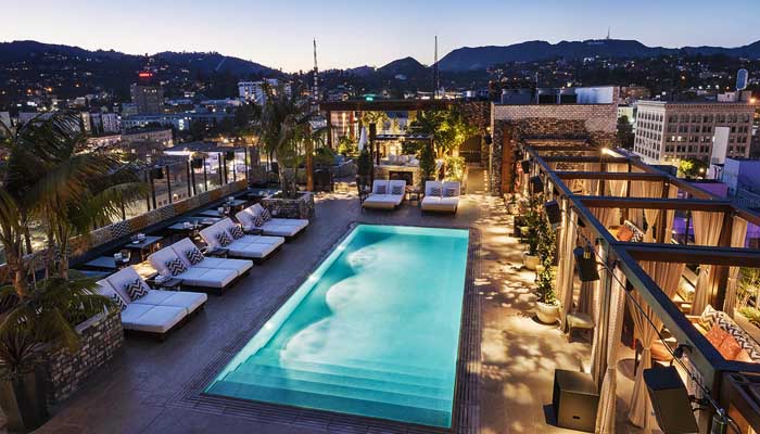 Самые крутые бассейны в отелях мира - Dream Hollywood