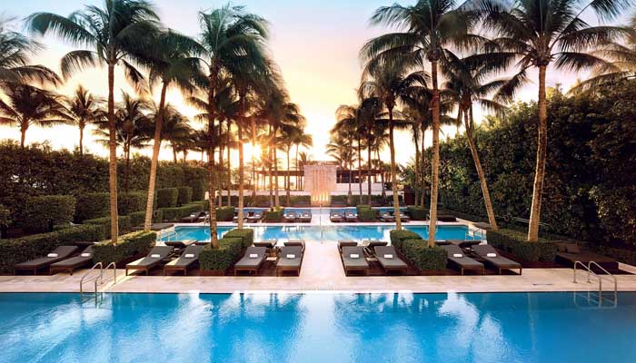 Самые крутые бассейны в отелях мира - The Setai Miami Beach