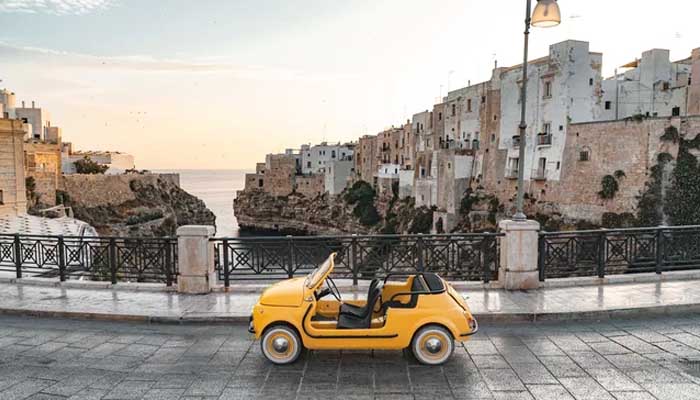 Аренда авто в Италии Hertz и Garage Italia представляют - Fiat 500 Jolly Spiaggina