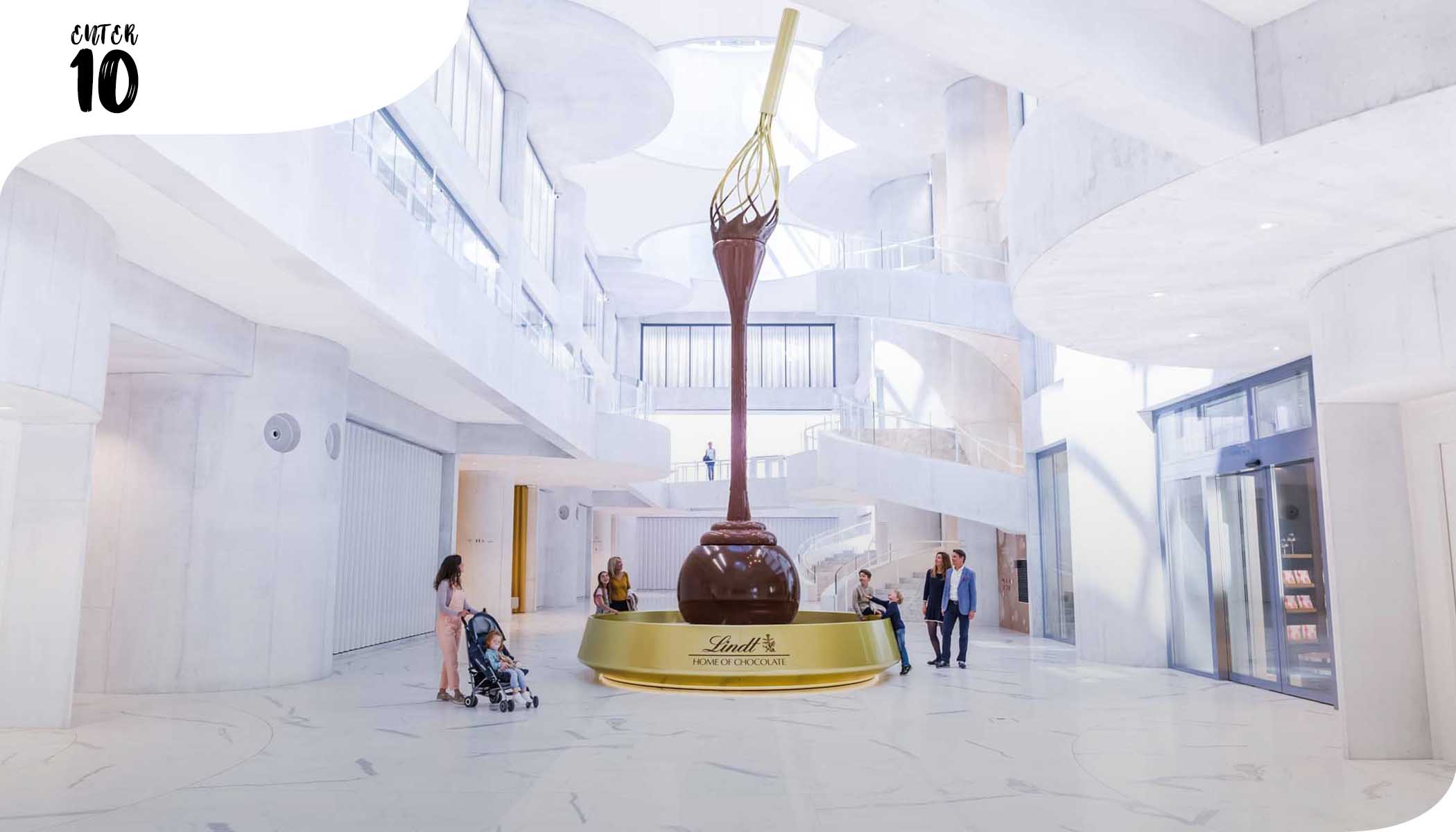 Lindt открывает крупнейший в мире музей шоколада с самым большим шоколадным фонтаном в мире