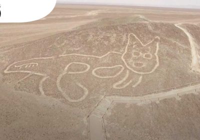В перуанской пустыне было обнаружено древнее изображение огромной кошки