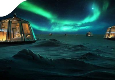 Роскошный отель на северном полюсе, обещающий захватывающие виды на северное сияние