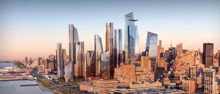 Отдых в Хадсон Ярдс, Нью-Йорк в 2019 году, исследуйте архитектурные решения новых строений и перфомансов